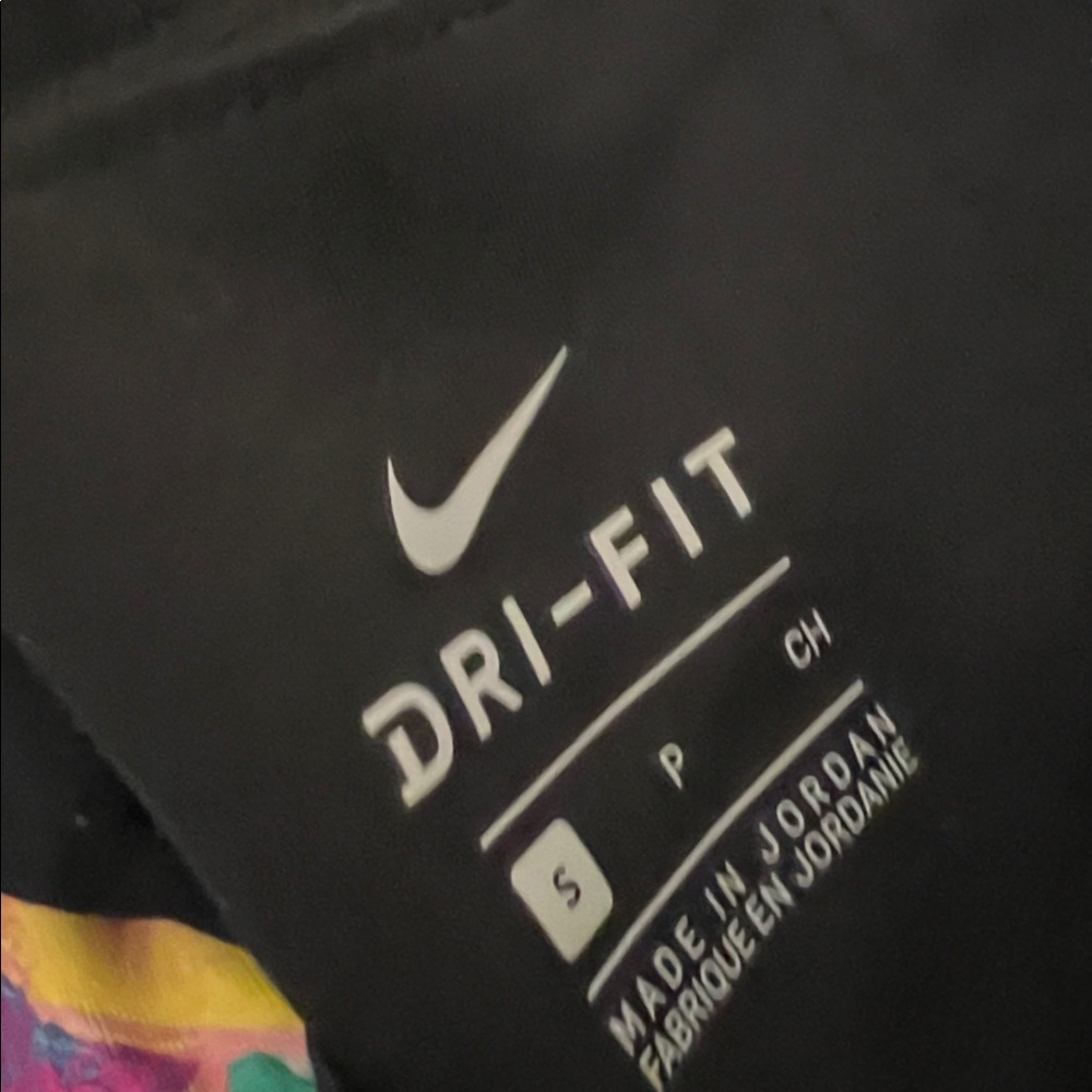 Nike Dri Fit Performance Leggings Black Mid Rise Size Small - Picture 7 of 7